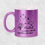 Csillagképes horoszkóp bögre - HALAK - csillámos bögre 