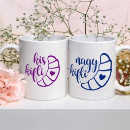 Kis kifli Nagy kifli -páros bögre