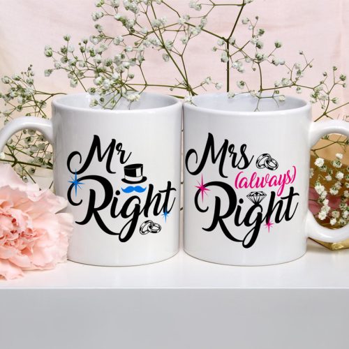 Mr & Mrs (always) Right - páros bögre