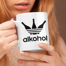 Alkohol (Vicces márka poén bögre)