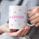 Yorkie Mom - feliratos kutyás bögre - saját névvel 