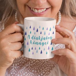   A diákjaim könnyei - vicces feliratos fehér kerámia bögre