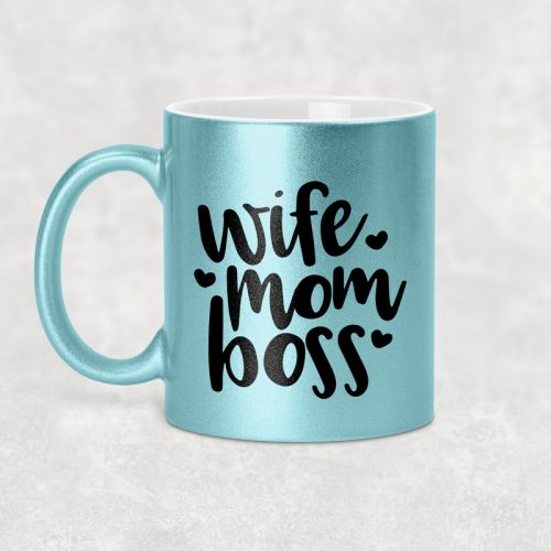 Wife Mom Boss (Anyák napi bögre - Feleség Anya Főnök)
