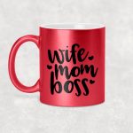 Wife Mom Boss (Anyák napi bögre - Feleség Anya Főnök)