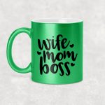Wife Mom Boss (Anyák napi bögre - Feleség Anya Főnök)