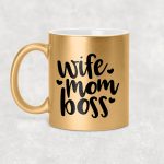 Wife Mom Boss (Anyák napi bögre - Feleség Anya Főnök)