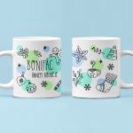 Egyedi karácsonyi bögre - ünnepi mintás - saját névvel, egyedi üzenettel 