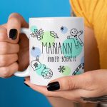 Egyedi karácsonyi bögre - ünnepi mintás - saját névvel, egyedi üzenettel 