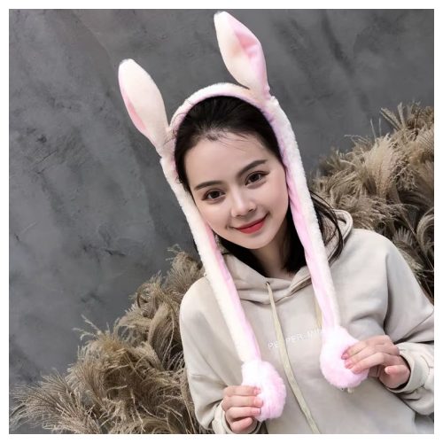 Nyuszifüles fejpánt, mozgatható fülekkel