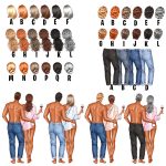 Egyedi bögre pároknak - választható karakterekkel, névvel 